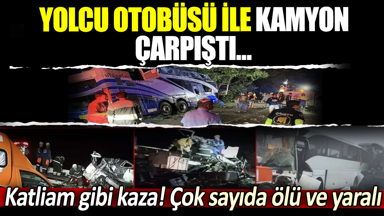 Katliam gibi kaza: Brezilya'da yolcu otobüsü ile kamyon çarpıştı: Çok sayıda ölü ve yaralı var...