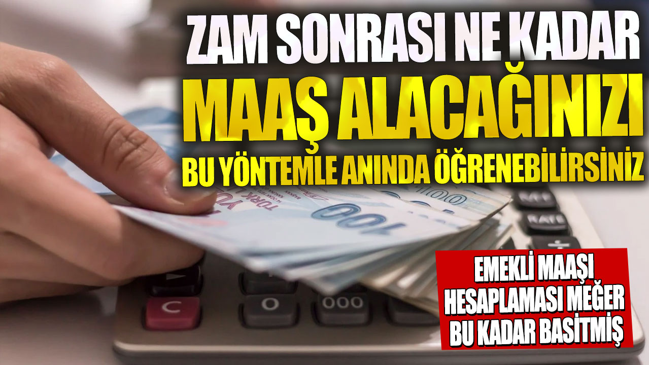 Emekli maaşı hesaplaması meğer bu kadar basitmiş! Zam sonrası ne kadar maaş alacağınızı bu yöntemle anında öğrenebilirsiniz