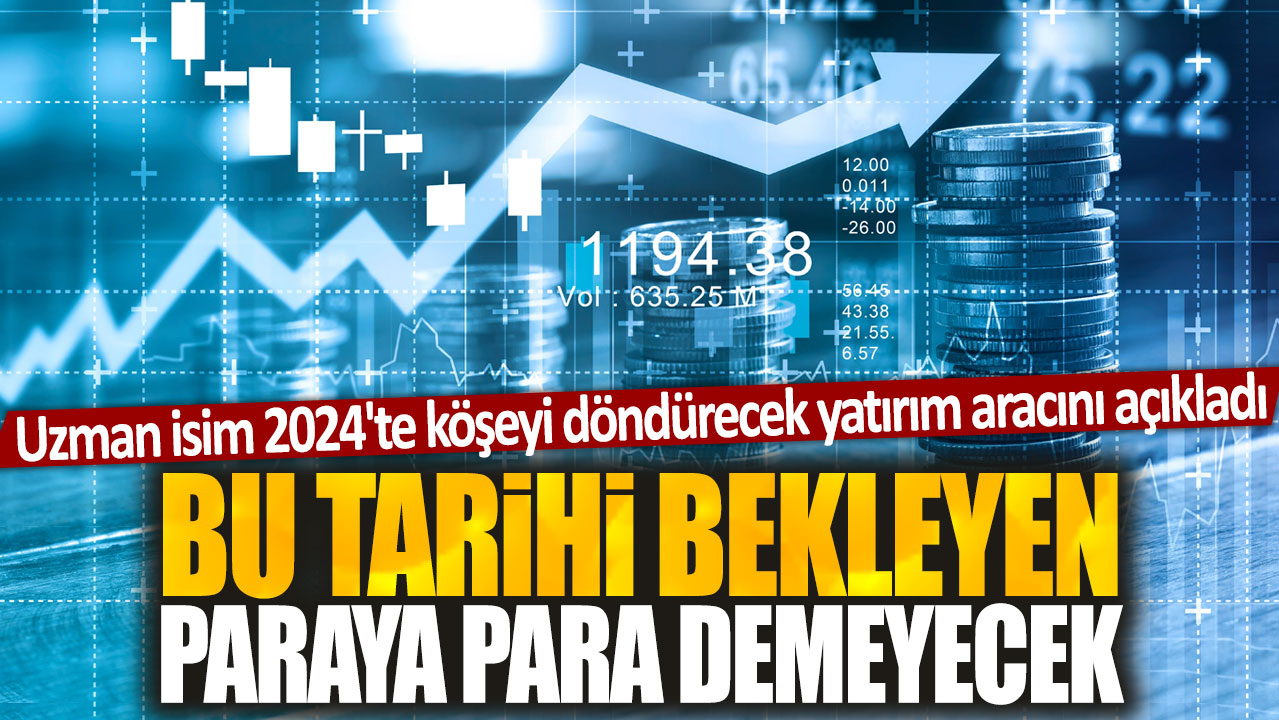 Uzman isim 2024'te köşeyi döndürecek yatırım aracını açıkladı: Bu tarihi bekleyen paraya para demeyecek!