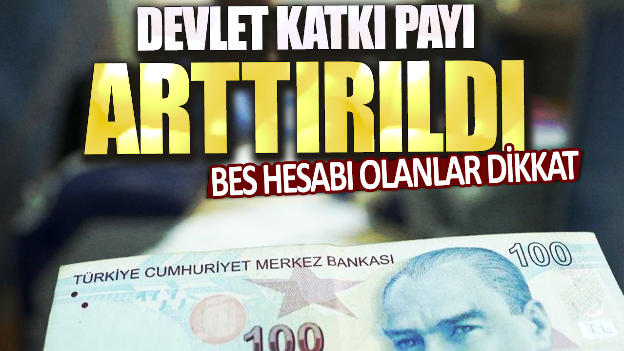 BES hesabı olanlar dikkat: Devlet katkı payı arttırıldı