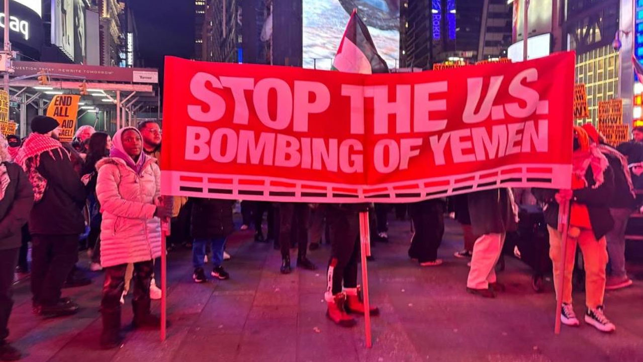 New York ve Beyaz Saray'da 'Yemen' protestosu!