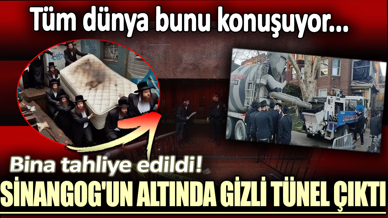 Sinangog'un altında gizli tünel çıktı: Bina tahliye edildi!