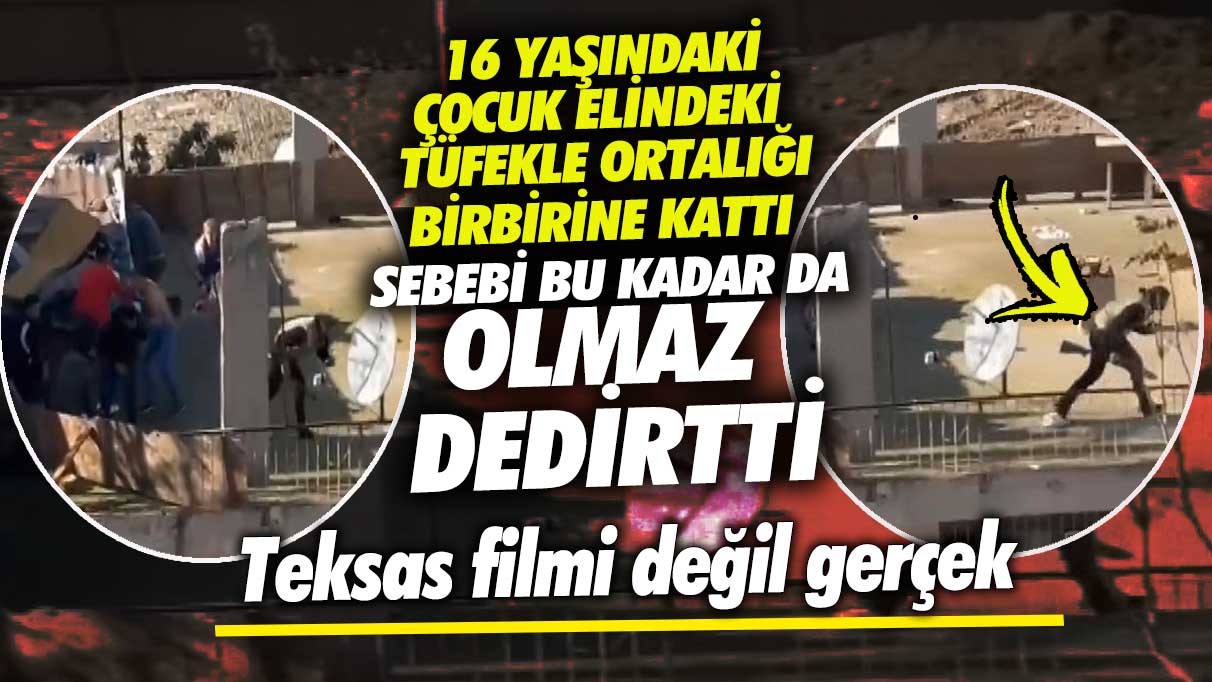 İzmir’de 16 yaşındaki çocuk elindeki tüfekle ortalığı birbirine kattı! Sebebi bu kadar da olmaz dedirtti