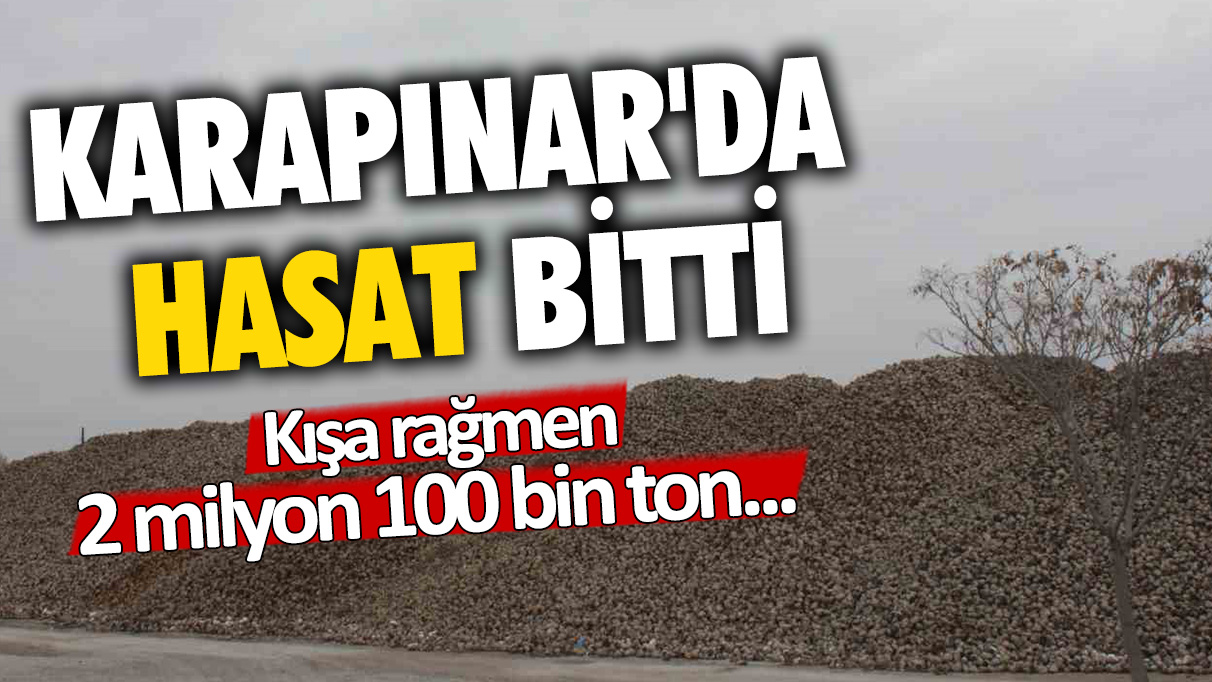 Karapınar'da hasat bitti: Kışa rağmen 2 milyon 100 bin ton...