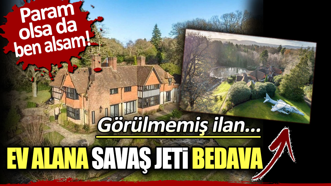 Benzeri görülmemiş ilan: Ev alana savaş jeti bedava