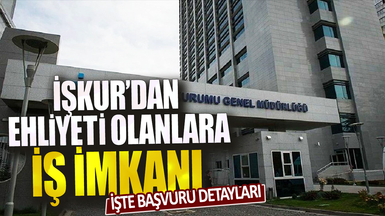 İŞKUR'dan ehliyeti olanlara iş imkanı! İşte başvuru detayları