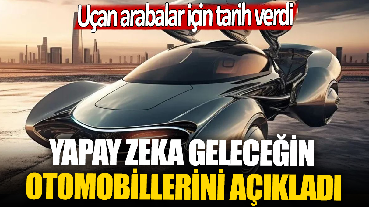 Yapay zeka geleceğin otomobillerini açıkladı: Uçan arabalar için tarih verdi