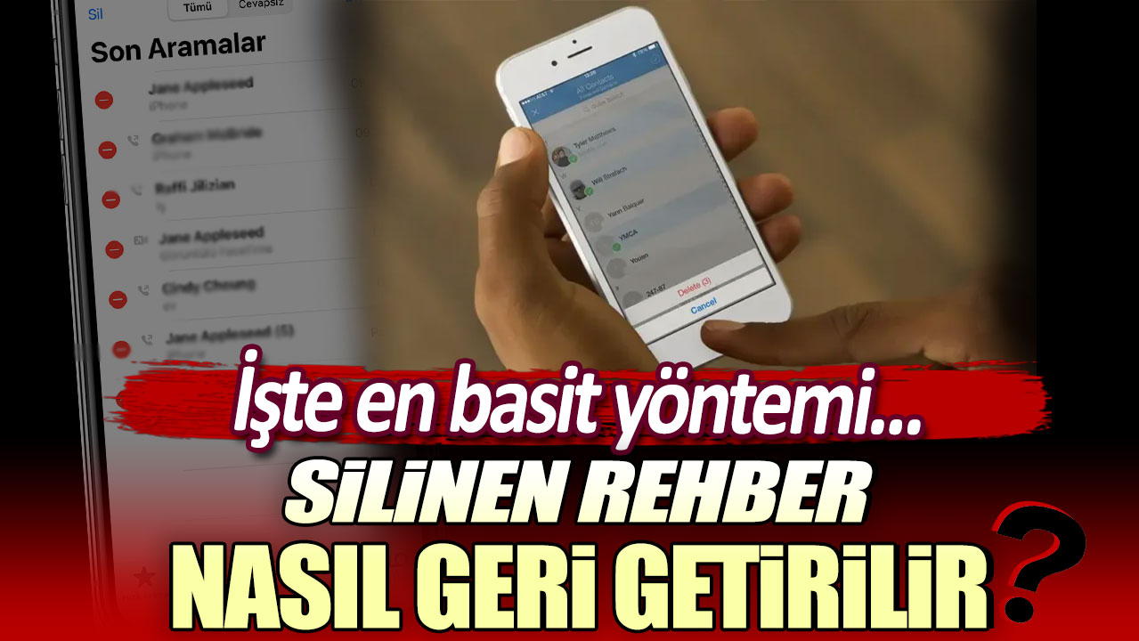 Silinen rehber nasıl geri getirilir? İşte en basit yöntemi...