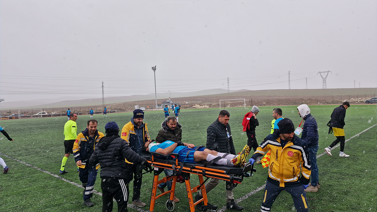 1.Amatör Lig'de korkutan kaza!