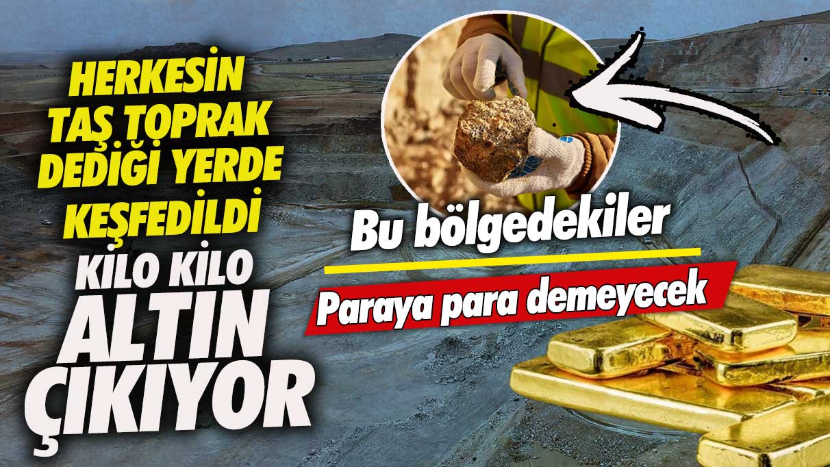 Herkesin taş toprak dediği yerde keşfedildi! Kilo kilo altın çıkıyor bu bölgedekiler paraya para demeyecek