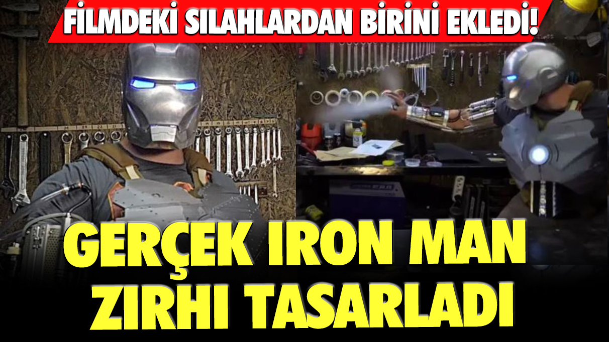 YouTuber gerçek Iron Man zırhı tasarladı: Filmdeki silahlardan birini ekledi!