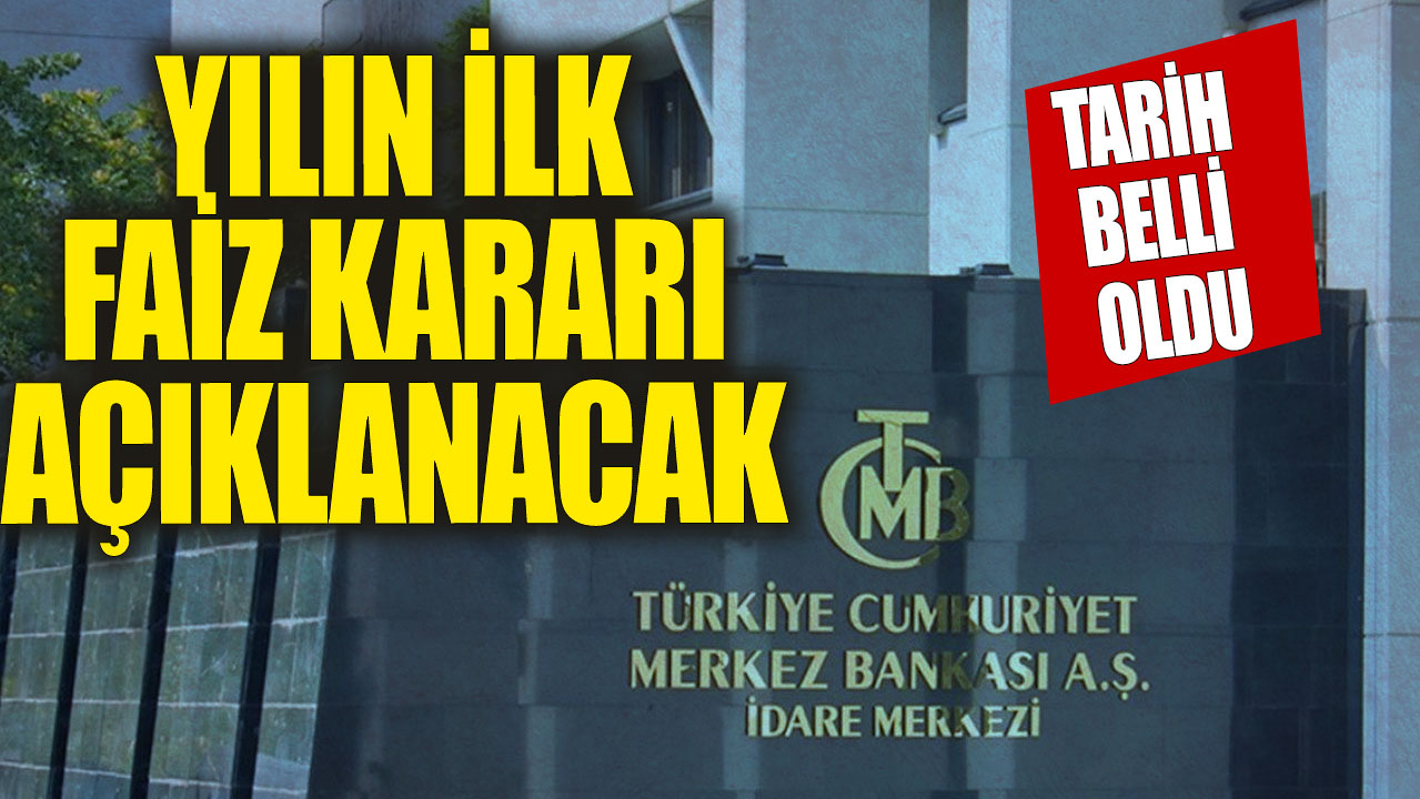 Yılın ilk faiz kararı perşembe günü açıklanacak