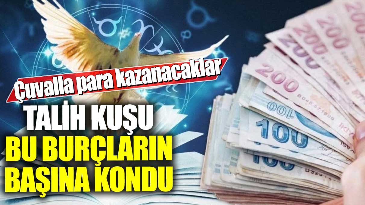 Talih kuşu bu burçların başına kondu! Çuvalla para kazanacaklar