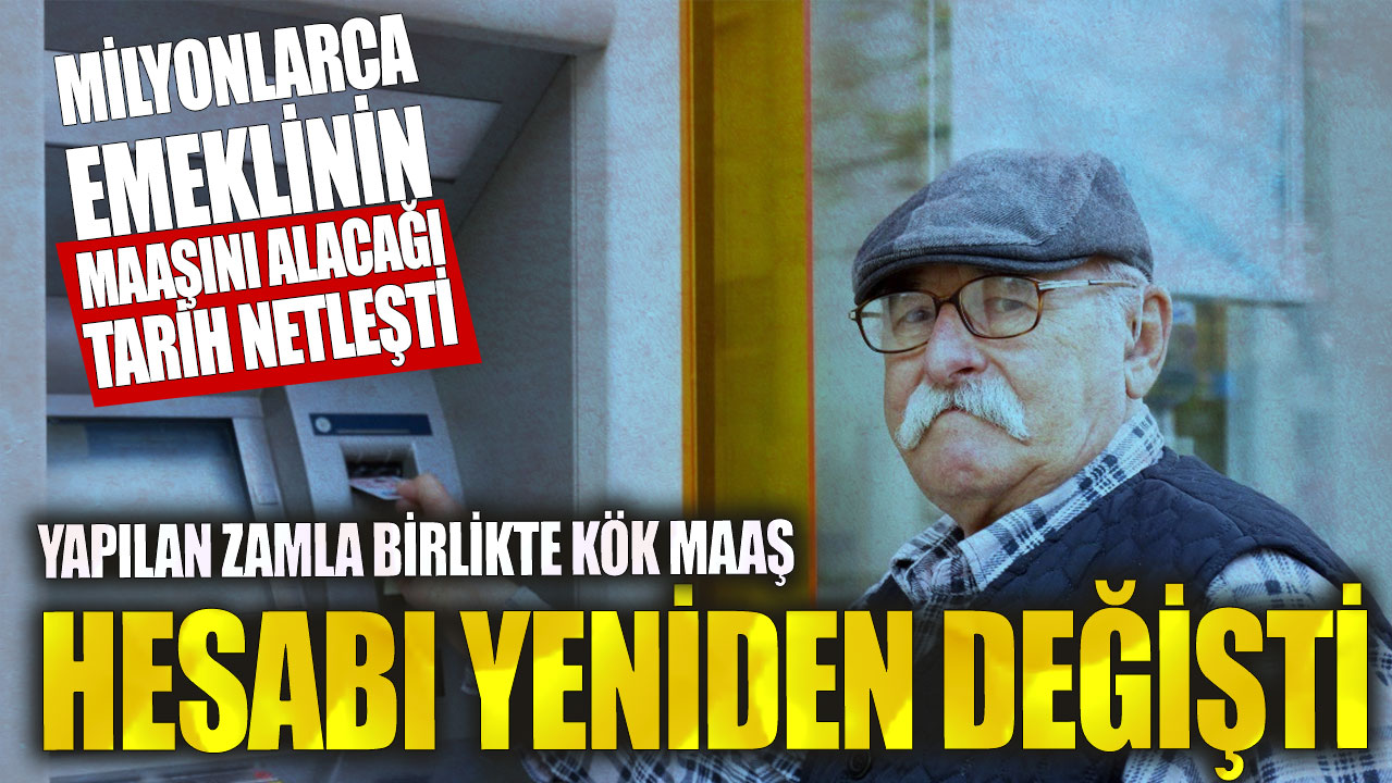 Yapılan zamla birlikte kök maaş hesabı yeniden değişti! Milyonlarca emeklinin maaşını alacağı tarih netleşti