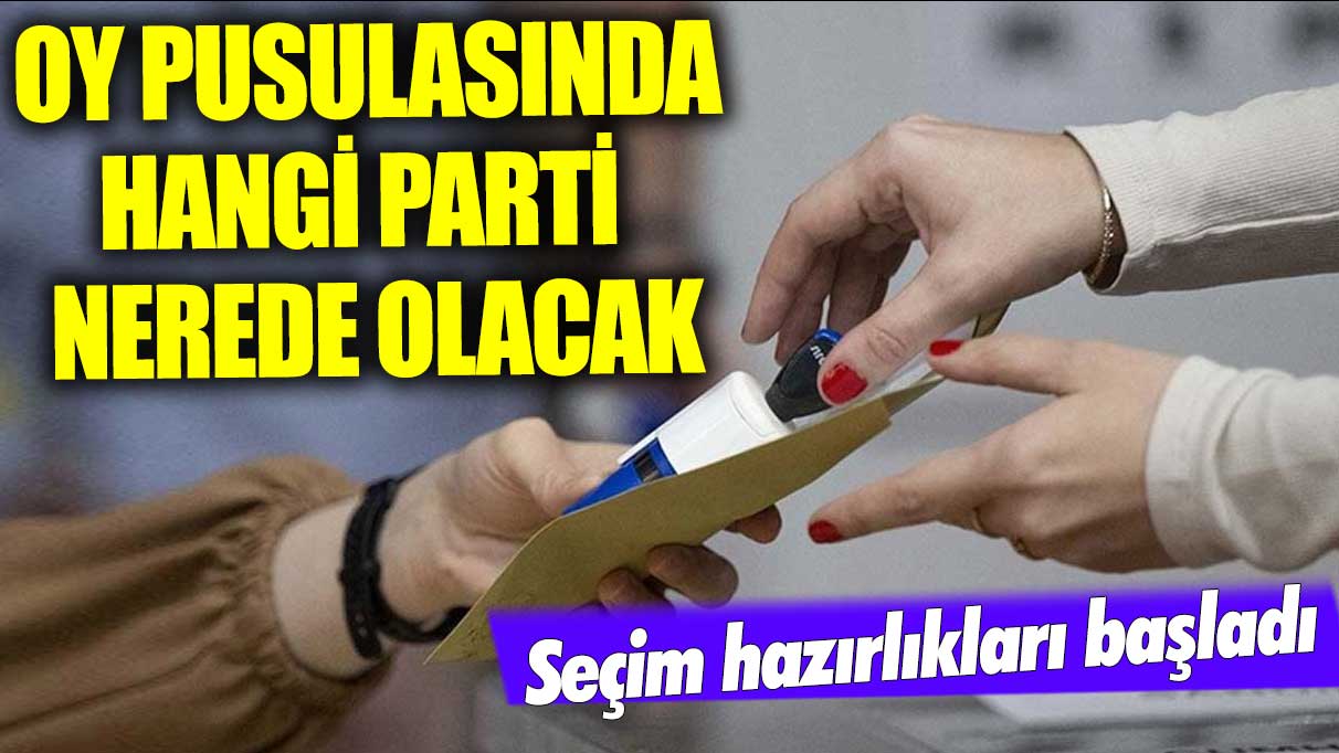 Oy pusulasında hangi parti nerede olacak?