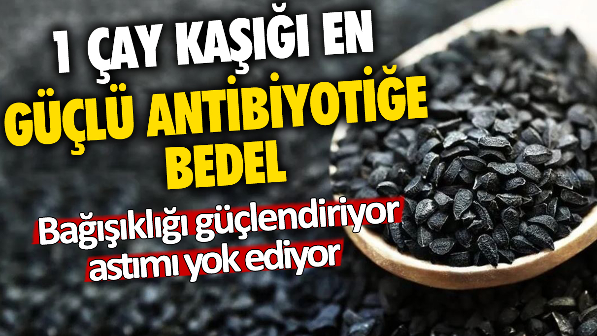 1 çay kaşığı en güçlü antibiyotiğe bedel: Bağışıklığı güçlendiriyor astımı yok ediyor