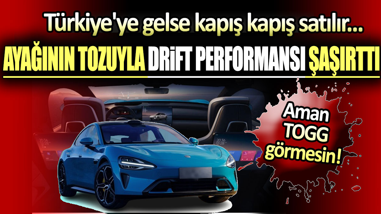 Türkiye'ye gelse kapış kapış satılır... Ayağının tozuyla drift performansı şaşırttı!