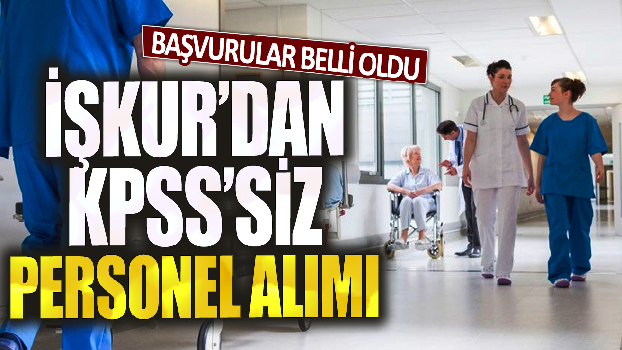 İŞKUR'dan personel alımı! Başvurular belli oldu