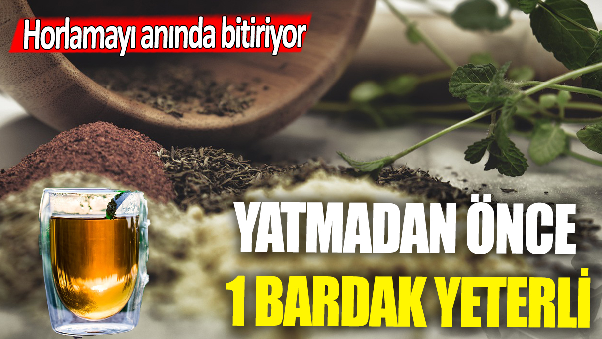 Horlamayı anında bitiriyor: Yatmadan önce 1 bardak yeterli...