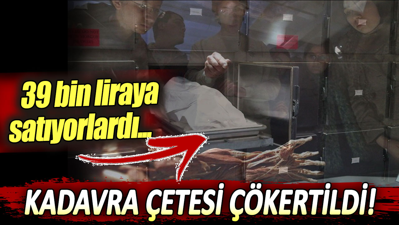 39 bin liraya satıyorlardı... Kadavra çetesi çökertildi!