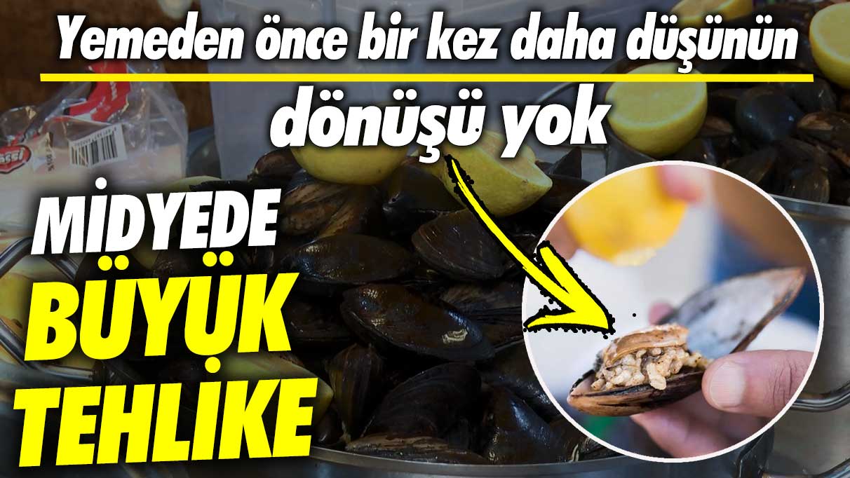 Yemeden önce bir kez daha düşünün dönüşü yok! Midyede büyük tehlike