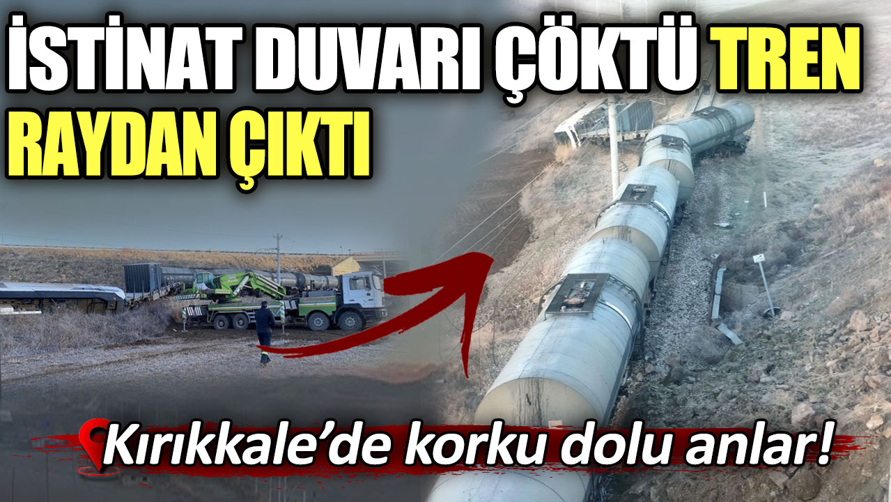 Son dakika... Kırıkkale'de tren raydan çıktı!