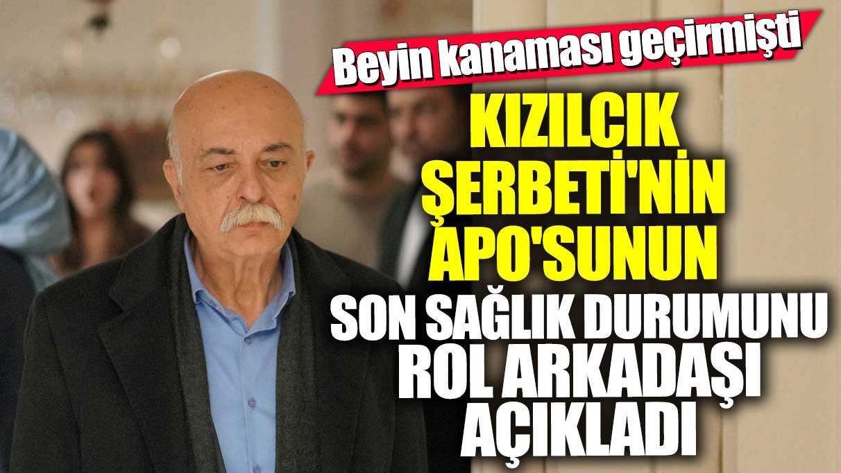 Beyin kanaması geçirmişti! Kızılcık Şerbeti'nin Apo'sunun son sağlık durumunu rol arkadaşı açıkladı