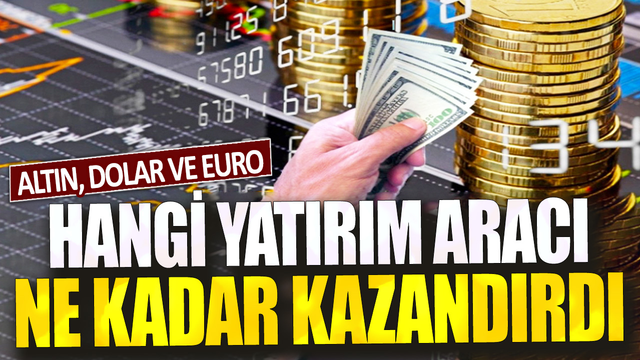 Altın, dolar ve euro... Hangi yatırım araçları ne kadar kazandırdı?