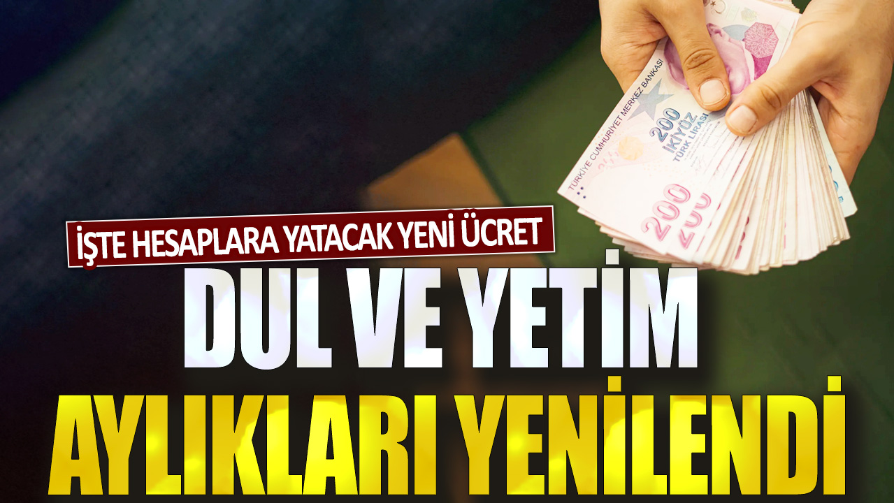 Dul ve yetim aylıkları yenilendi: İşte hesaplara yatacak yeni ücret...