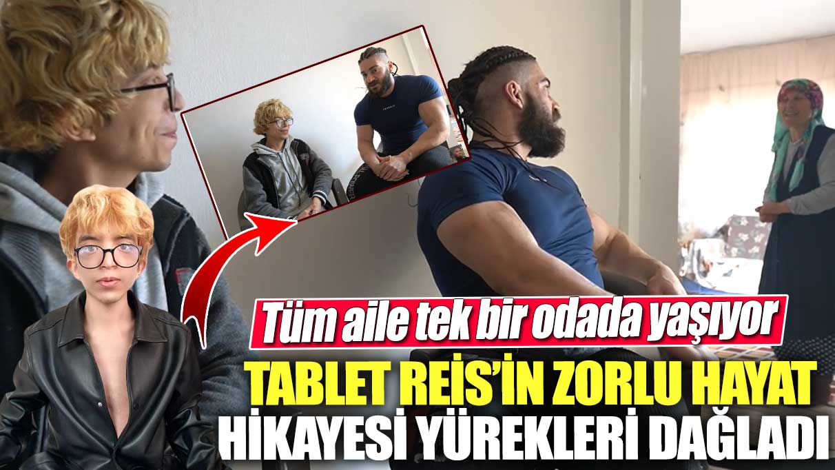 Tüm aile tek bir odada yaşıyor! Tablet Reis’in zorlu hayat hikayesi yürekleri dağladı