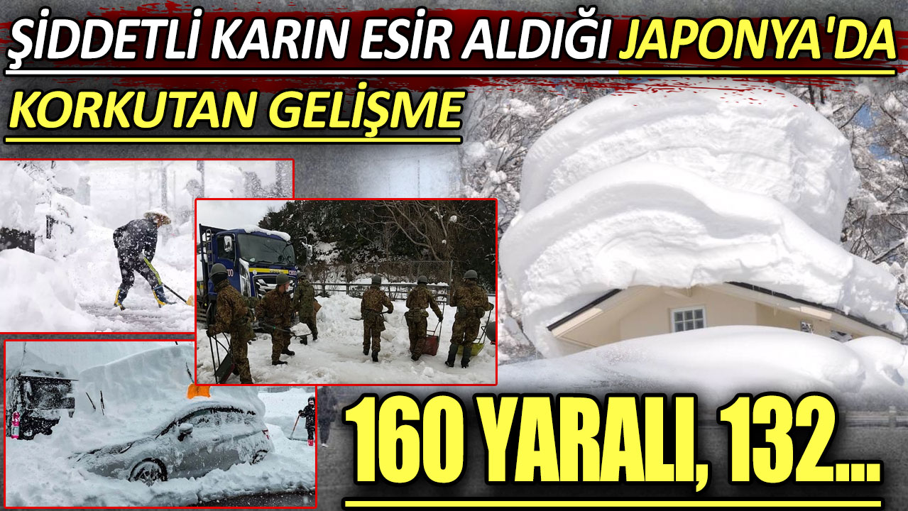 Şiddetli karın esir aldığı Japonya'da korkutan gelişme: 160 yaralı, 132...