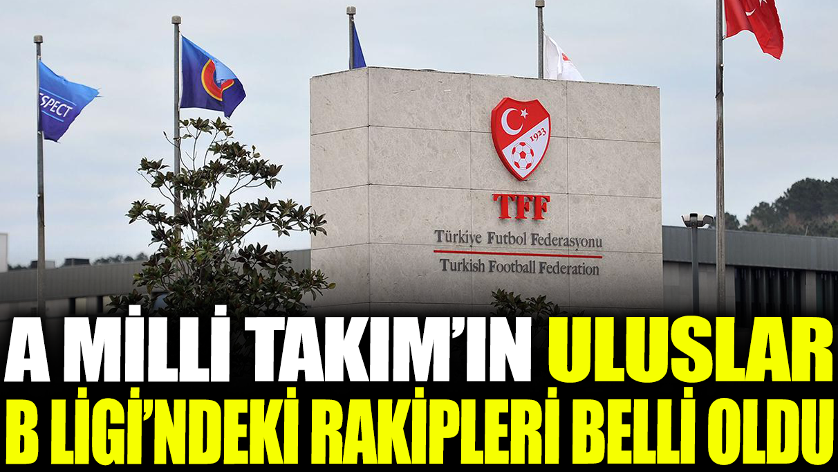 Son dakika... A Milli Takım'ın Uluslar B Ligi'ndeki rakipleri belli oldu