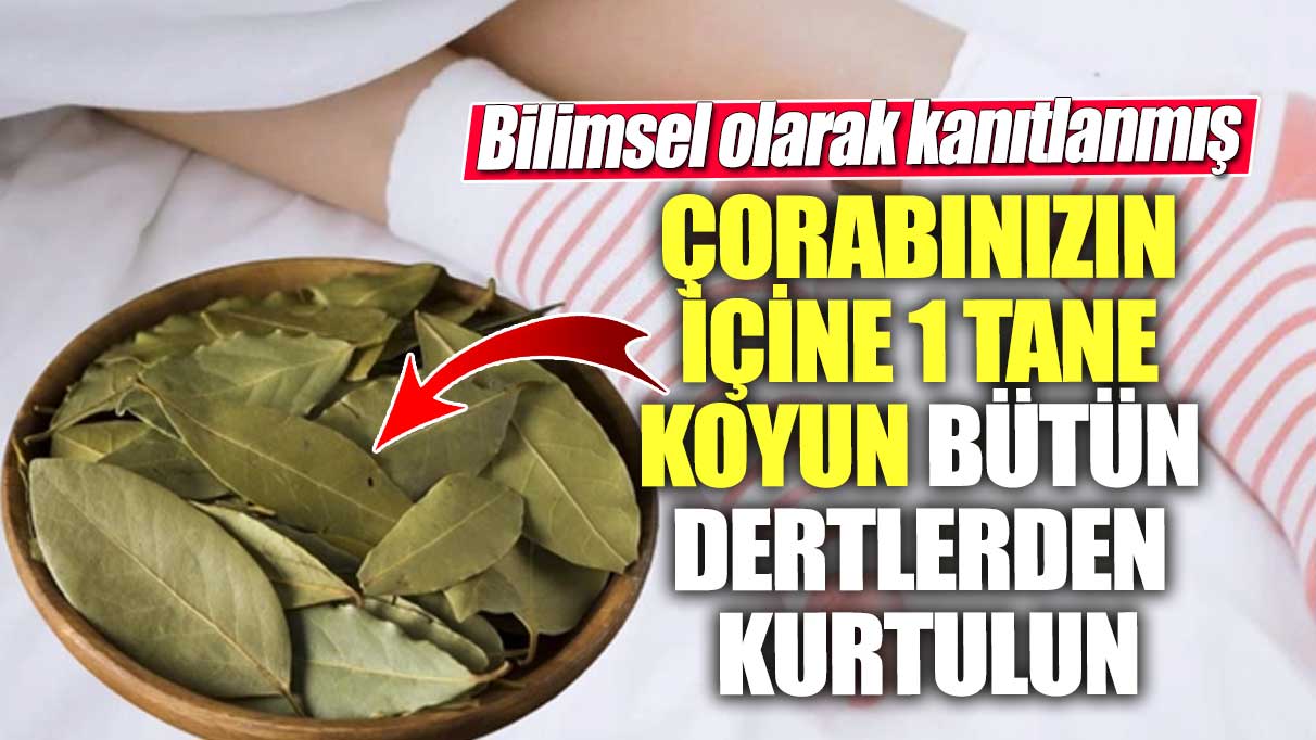 Bilimsel olarak kanıtlanmış! Çorabınızın içine 1 tane koyun bütün dertlerden kurtulun