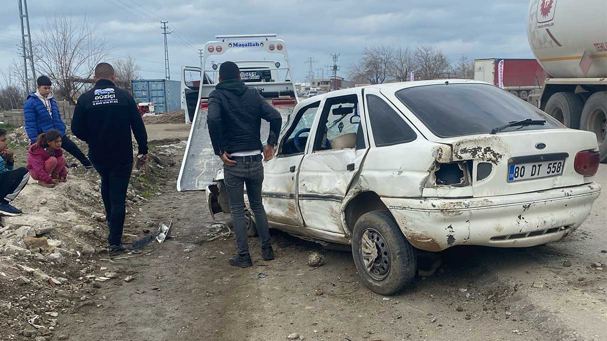 Kontrolden çıkan otomobil takla attı:1 yaralı