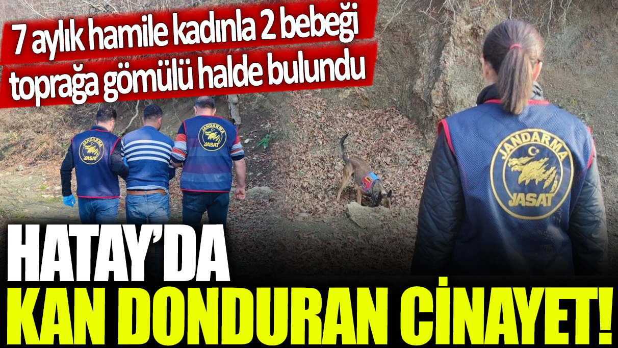 Hatay'da kan donduran cinayet: 7 aylık hamile kadınla 2 bebeği toprağa gömülü halde bulundu