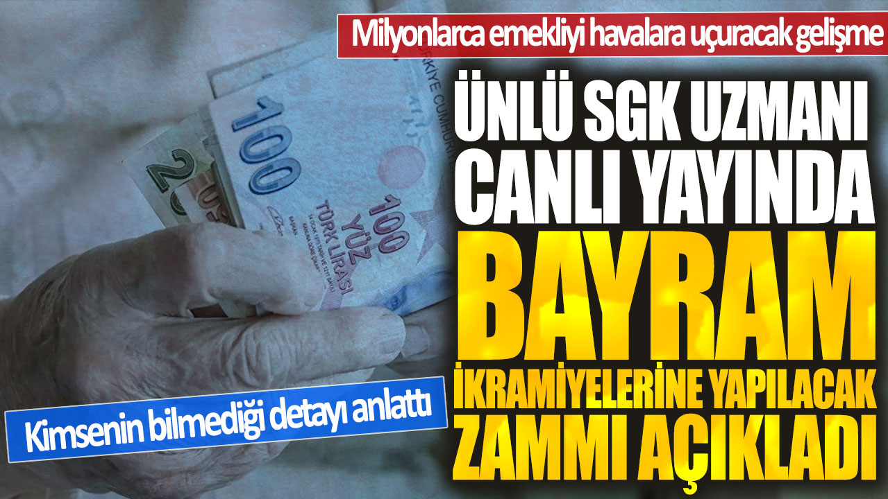 Ünlü SGK uzmanı Emin Yılmaz canlı yayında bayram ikramiyelerine yapılacak zammı açıkladı! Kimsenin bilmediği detayı anlattı