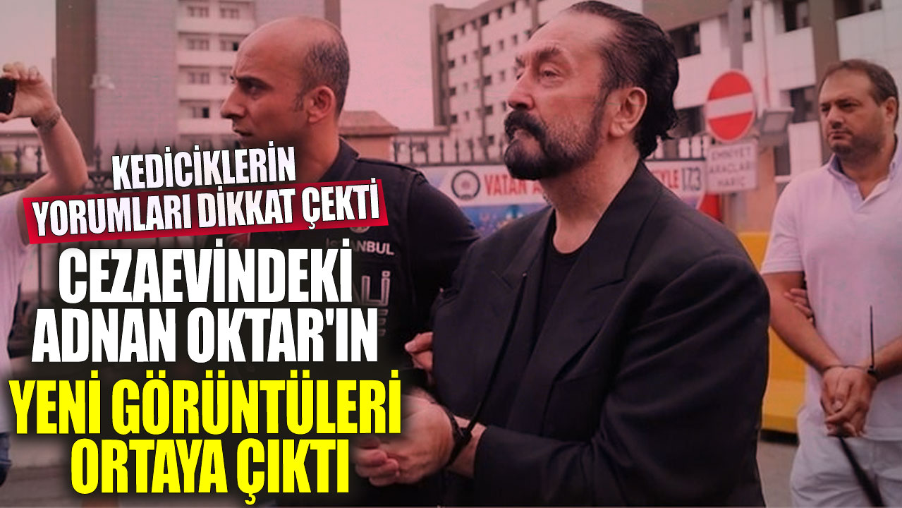 Cezaevindeki Adnan Oktar'ın yeni görüntüleri ortaya çıktı! Kediciklerin yorumları dikkat çekti