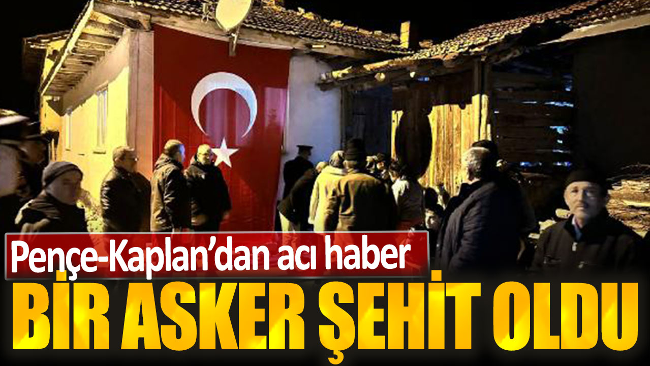 Son dakika...Pençe Kaplan'dan acı haber! Bir asker şehit oldu