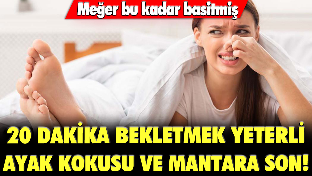 Meğer bu kadar basitmiş, 20 dakika bekletmek yeterli: Ayak kokusu ve mantara son!