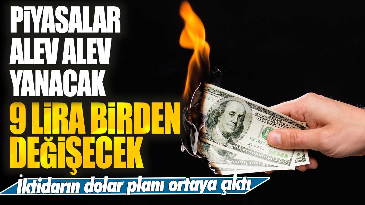 İktidarın dolar planı ortaya çıktı! Piyasalar alev alev yanacak! 9 lira birden değişecek