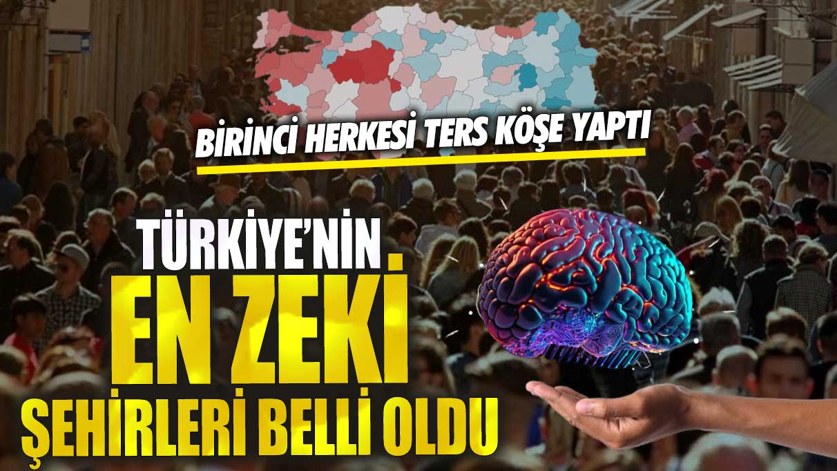 Türkiye'nin en zeki şehirleri belli oldu! Birinci herkesi ters köşe yaptı