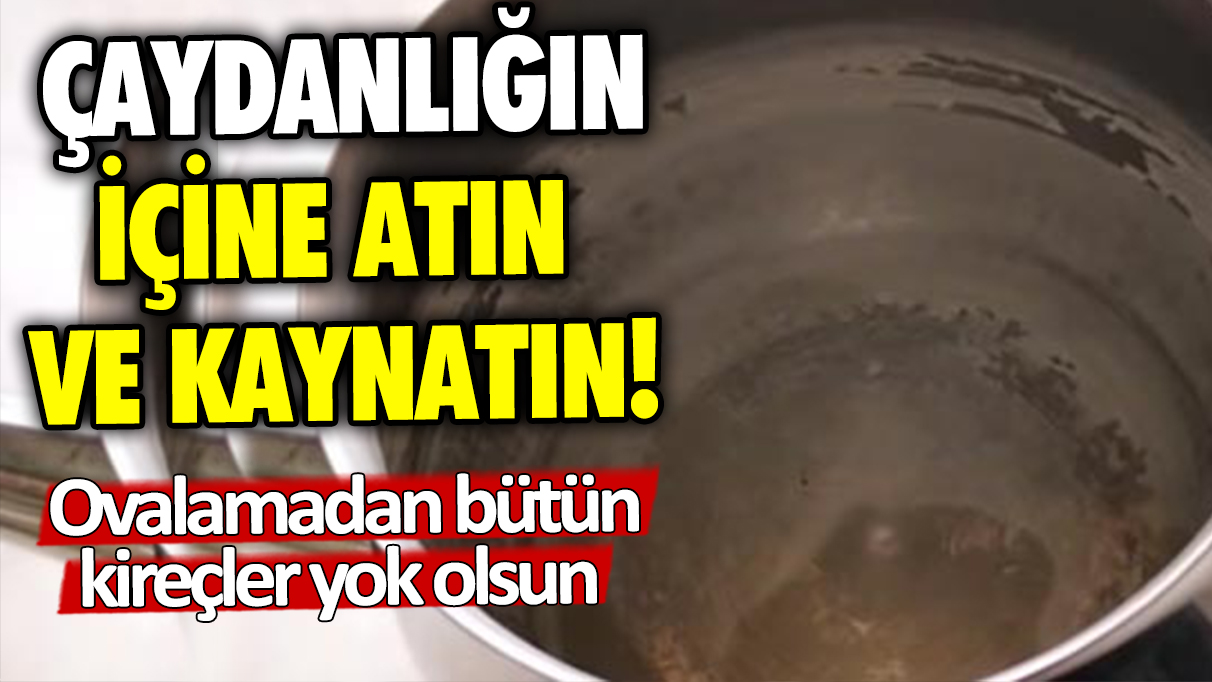 Çaydanlığın içine atın ve kaynatın! Ovalamadan bütün kireçler yok olsun