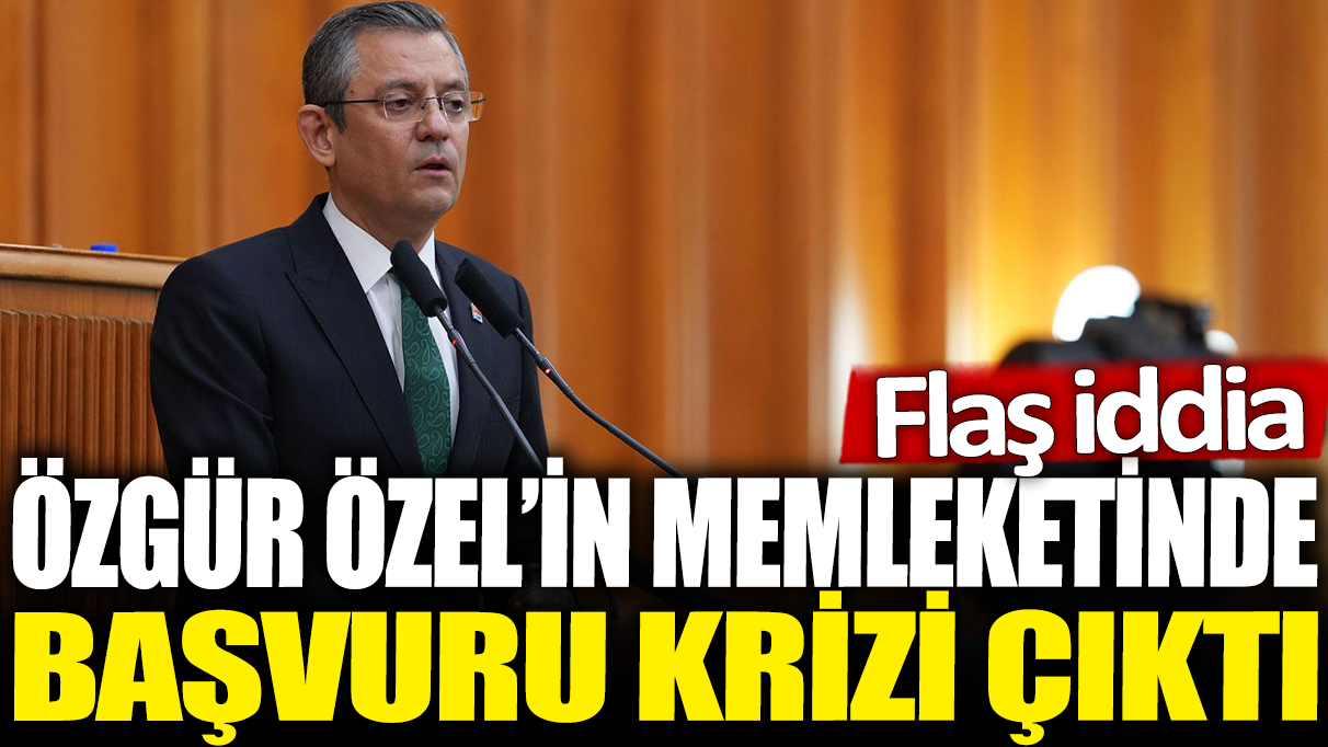 Özgür Özel'in memleketinde başvuru krizi çıktı: Flaş iddia!