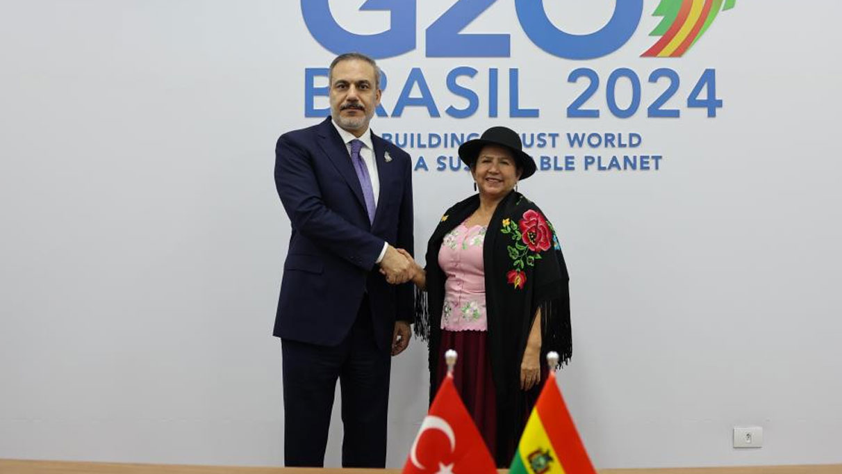 Dışişleri Bakanı Fidan, Bolivya Dışişleri Bakanı ile bir araya geldi