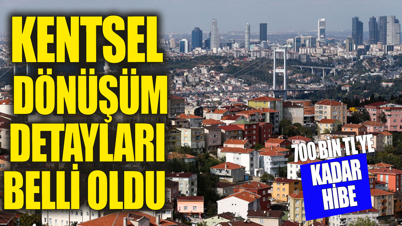 Kentsel dönüşümün detayları belli oldu! 700 bin TL'ye kadar hibe