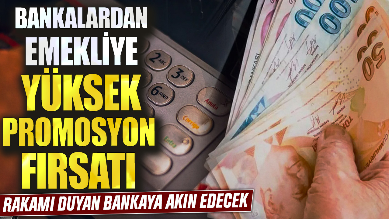 Rakamı duyan bankaya akın edecek! Bankalardan emekliye yüksek promosyon fırsatı