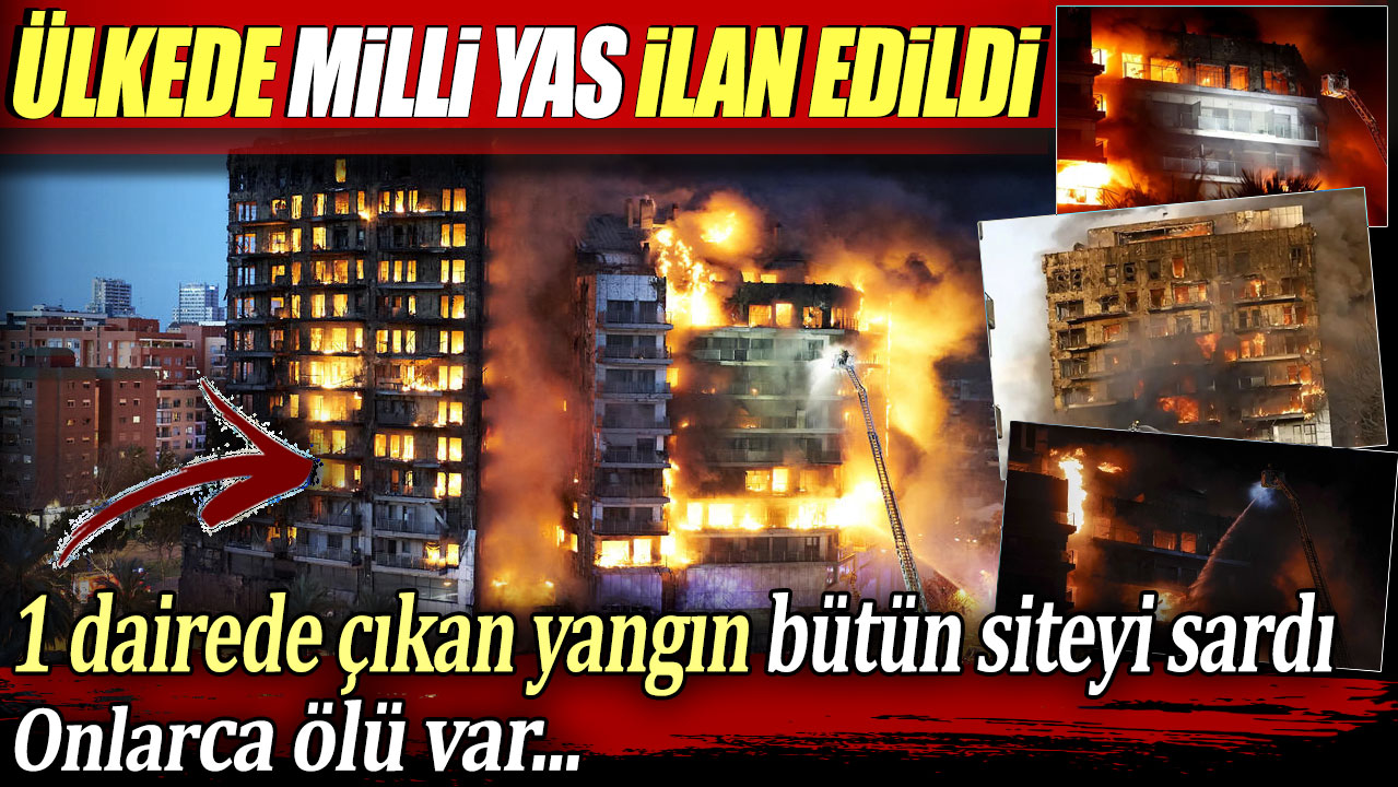 Ülkede milli yas ilan edildi... 1 dairede çıkan yangın bütün siteyi sardı: Onlarca ölü var!