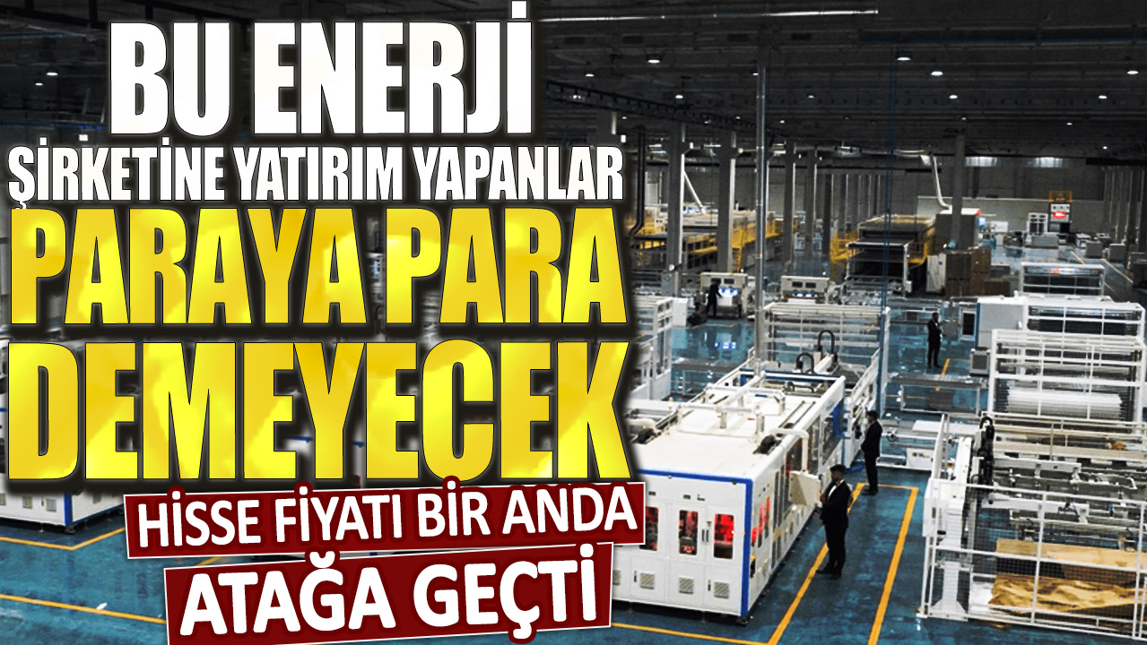 Bu enerji şirketine yatırım yapanlar paraya para demeyecek! Hisse fiyatı bir anda atağa geçti