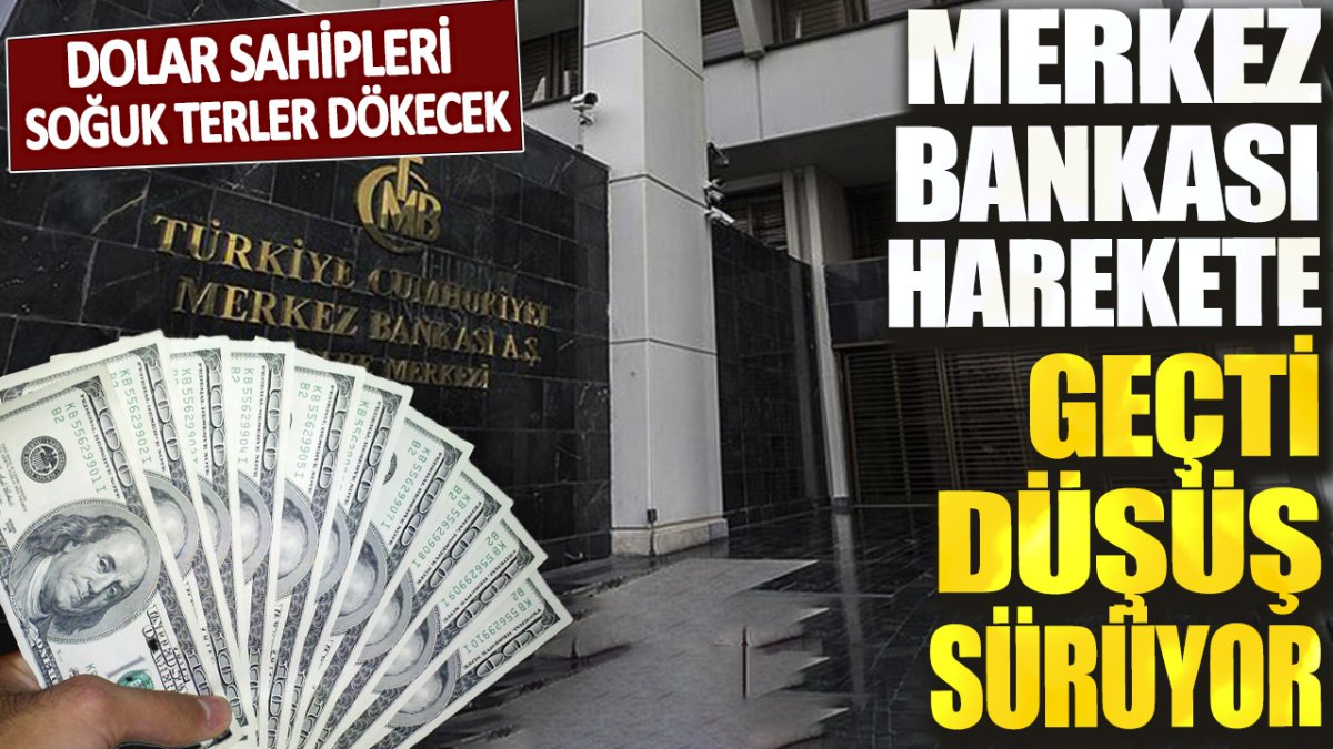 Dolar sahipleri soğuk terler dökecek! Merkez Bankası harekete geçti düşüş sürüyor