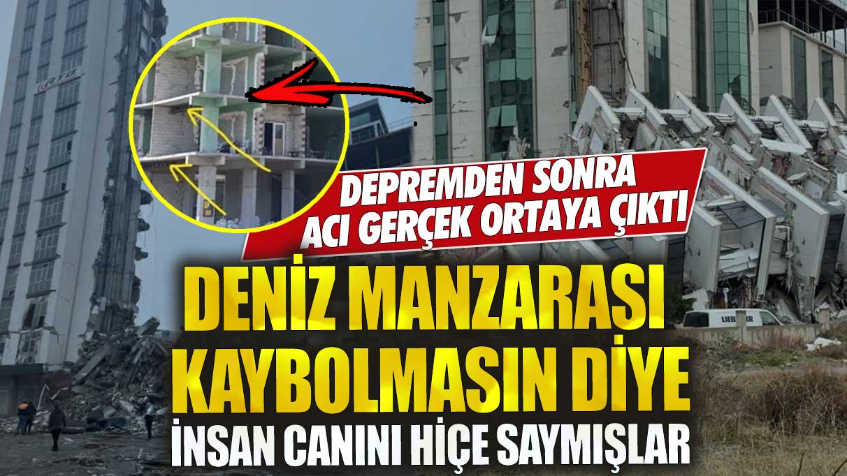 Deniz manzarası kaybolmasın diye insan canını hiçe saymışlar